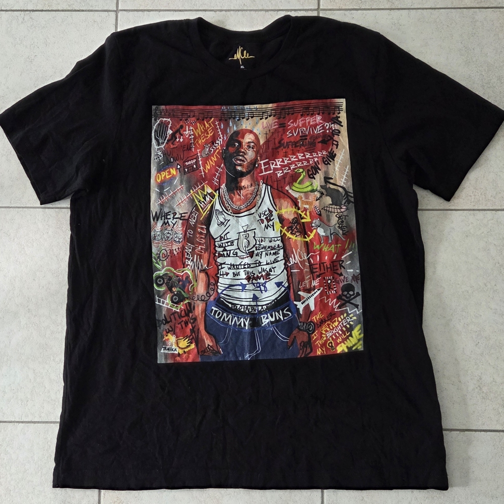 Tommy Buns Black Graphic T-Shirt